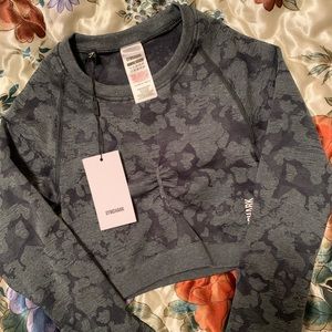 Gymshark Adapt Camo Seamless Long Sleeve Crop Top